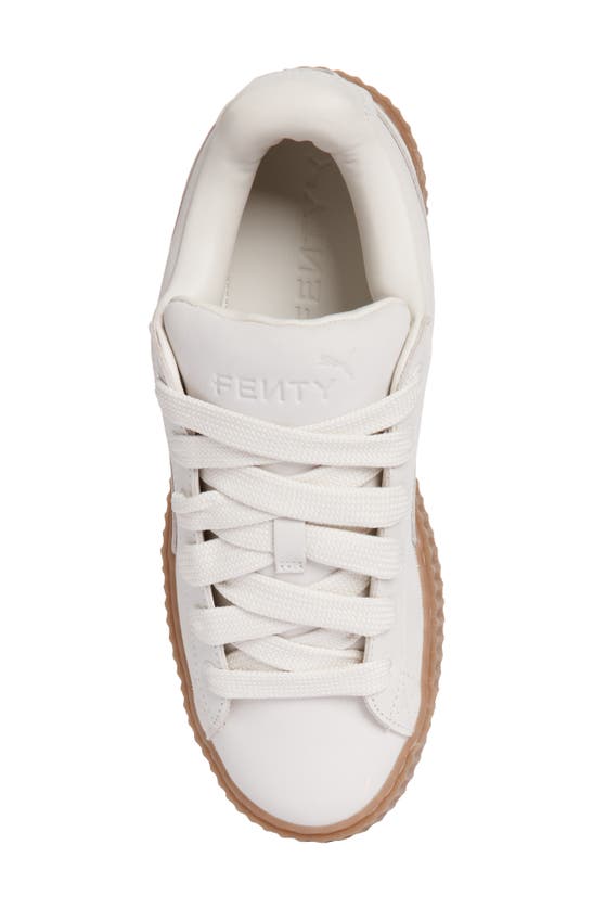 Shop Puma X Fenty Creeper Sneaker In Warm White- Goldum