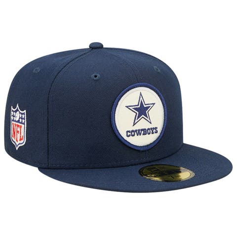 Dallas Cowboys New Era Banner Cuffed Knit Hat with Pom - Gray/Navy