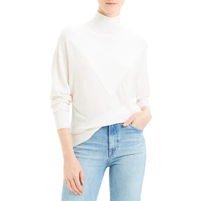 Theory Turtleneck Wool Blend Sweater, Size Petite - Ivory