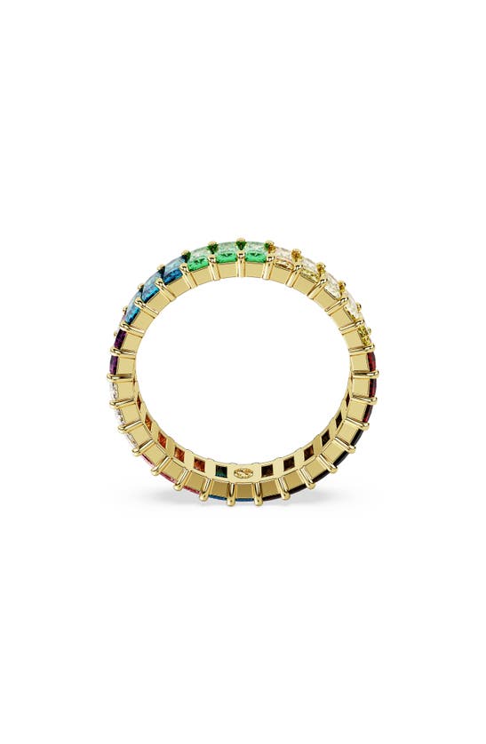 Swarovski Matrix Band Ring Gold Shiny Multi In Multicolored