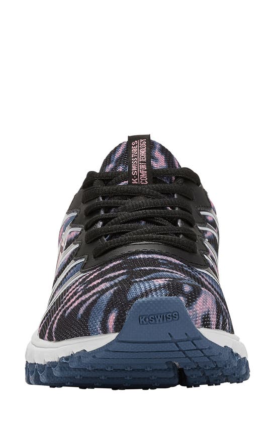 K-swiss Tubes Scorch Athletic Sneaker In Bk/ Peony/ Rltel/ Tiedy