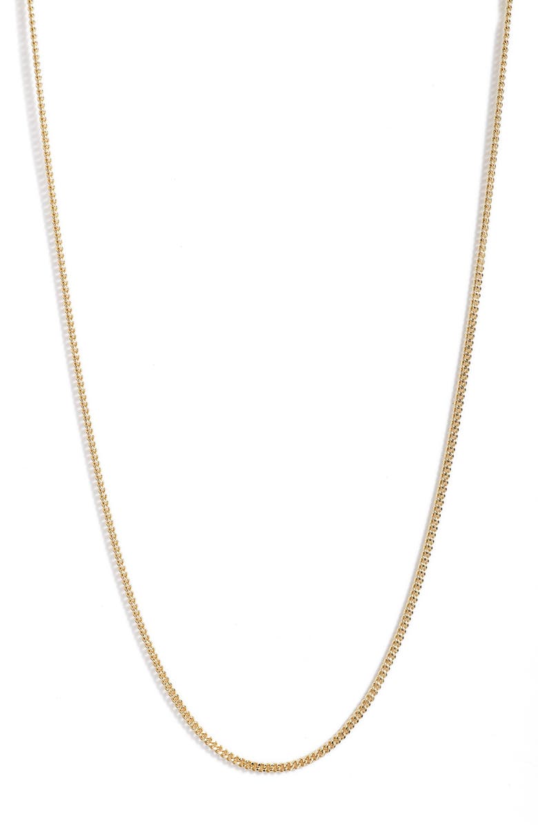 NORDSTROM Cuban Chain Necklace, Main, color, GOLD