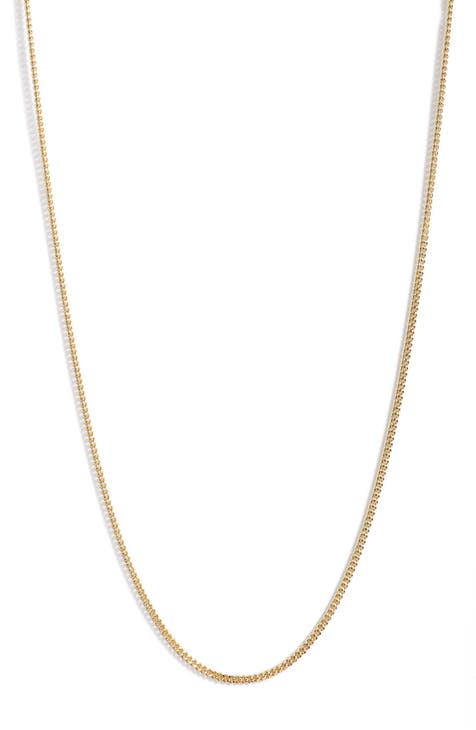 John Varvatos TWIN KEYS Men's Chain Necklace in Silver and Brass