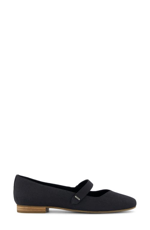 Shop Toms Bianca Mary Jane Flat In Black