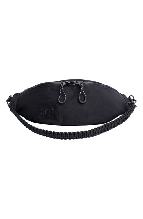 Béis The Pack Nylon Belt Bag in Black at Nordstrom