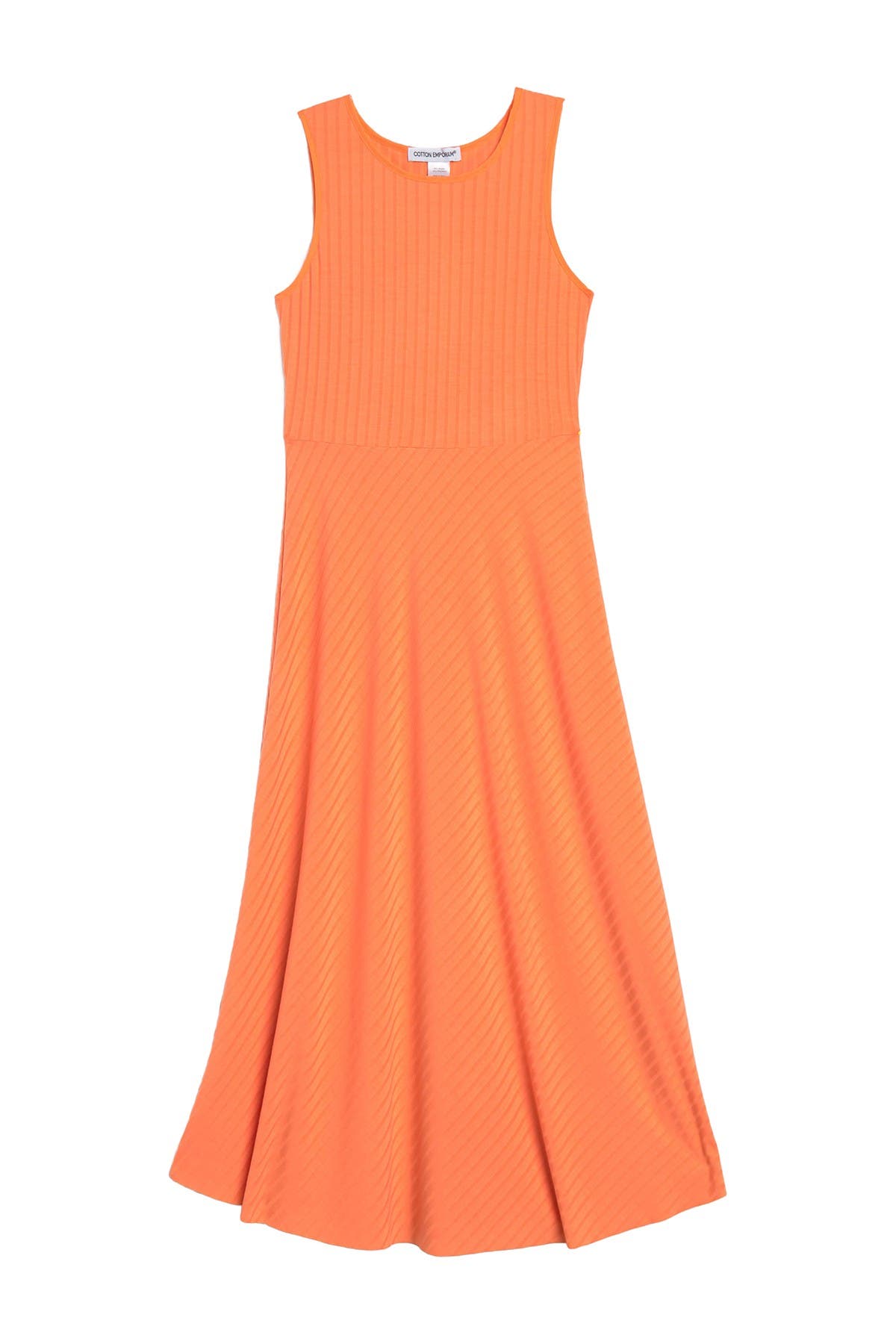 cotton knit maxi dress