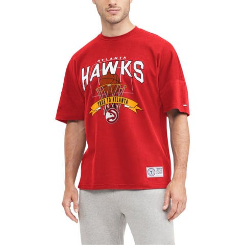 Men's Tommy Jeans Red Atlanta Hawks Tim Backboard T-Shirt