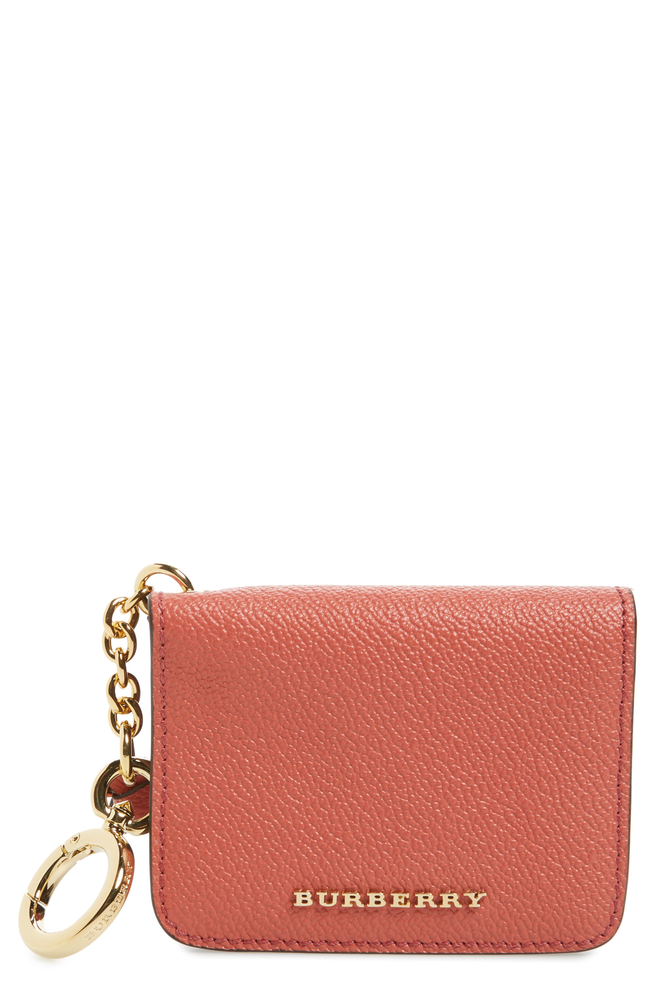 Burberry Camberwellid Leather Card Case Bag Charm Nordstrom