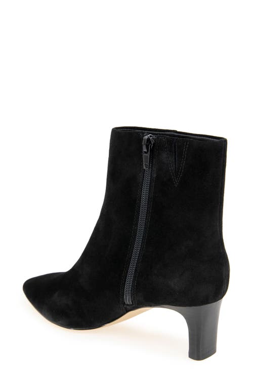 Andre Assous André Assous Winter Water Resistant Pointed Toe Bootie In Black Suede