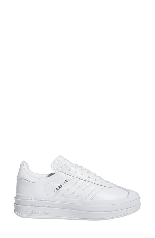 Shop Adidas Originals Adidas Gazelle Bold Platform Sneaker In White/white/white