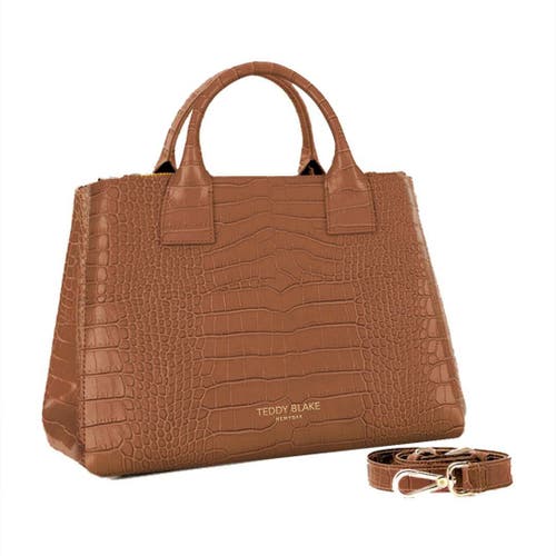 Shop Teddy Blake Bella Croco 15" In Darkbrown