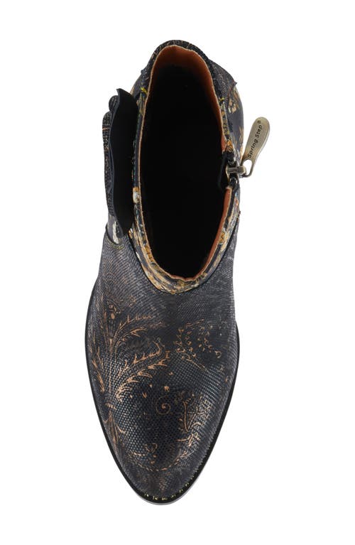 L'artiste By Spring Step Monet Bootie In Black Multi
