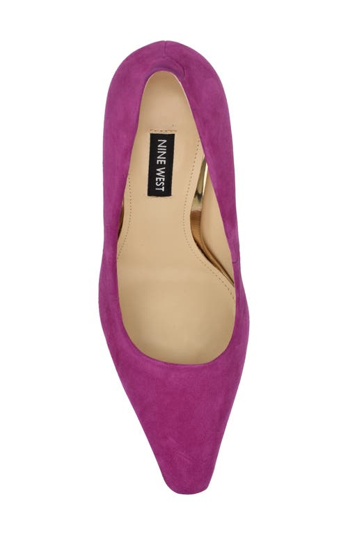 Shop Nine West Oraye Pump In Dark Pink