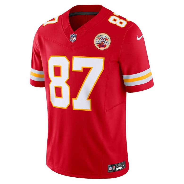 Men's Nike Travis Kelce Red Kansas City Chiefs Vapor F.U.S.E. Limited Jersey