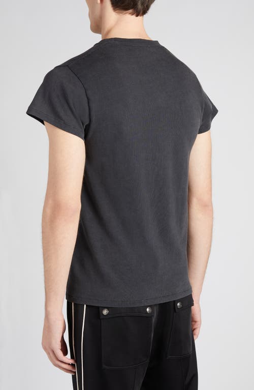 Shop Tom Ford Cold Dye Cotton Pocket T-shirt In Charcoal