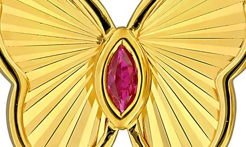 Delmar Butterfly Stud Earrings In Ruby