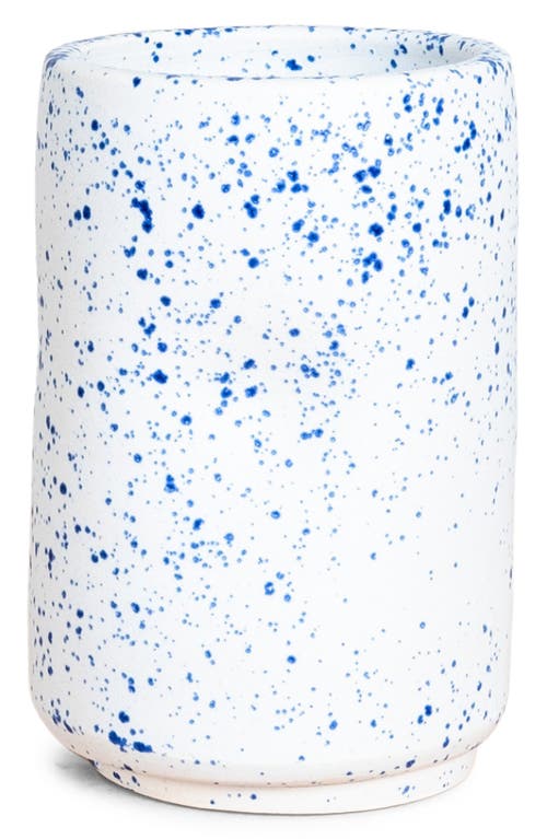 Utility Objects Dimple Ceramic Tumbler in Speckled Blue