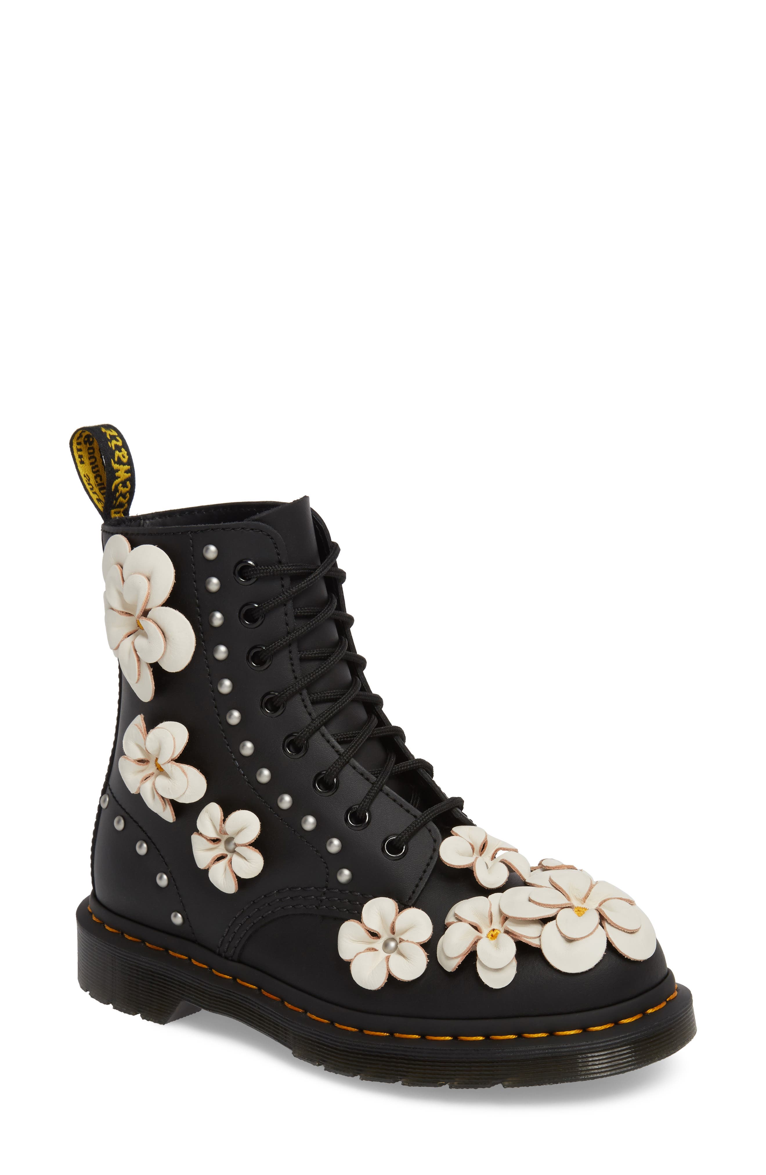 doc martens flower shoes