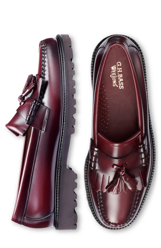 G.h.bass Layton Lug Sole Loafer In Wine
