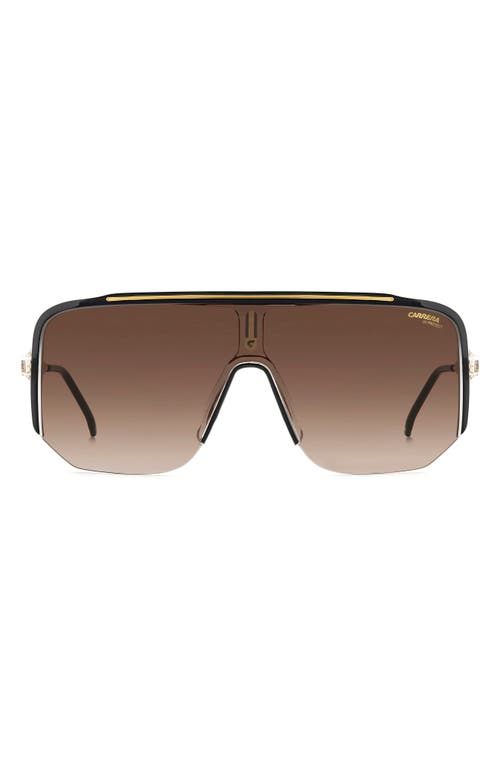 Carrera Eyewear 99mm Oversize Shield Sunglasses In Brown