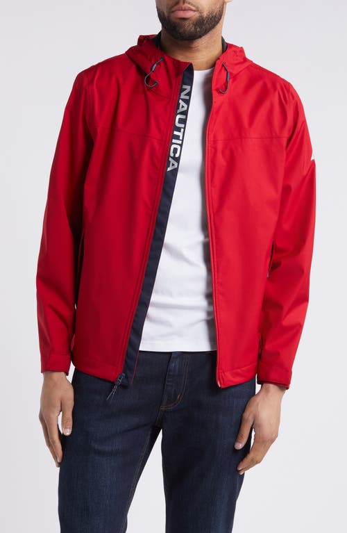 Nautica Lightweight Water Resistant Jacket In Red ModeSens