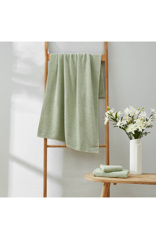 Shop Laura Ashley Juliette 3-piece Towel Set In Sage
