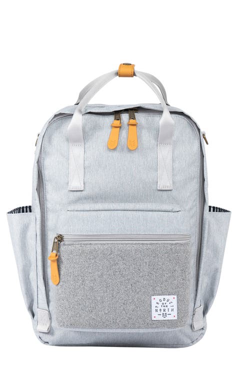 Checkered Diaper Bag Backpack, Grey Cream Check Baby Boy Girl Waterpro –  Starcove Fashion