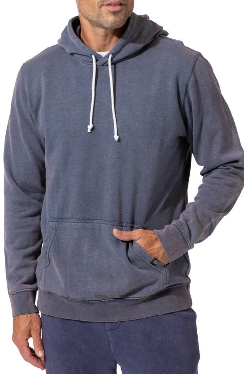 Mineral Wash Organic Cotton Blend Hoodie in Night Sky