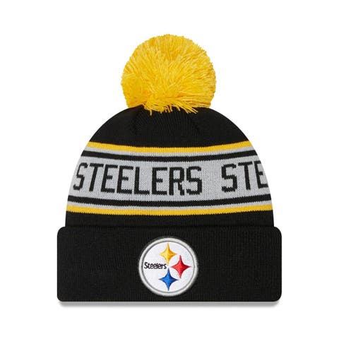 Pittsburgh Steelers New Era 2023 Sideline Tech Cuffed Knit Hat - White/Black