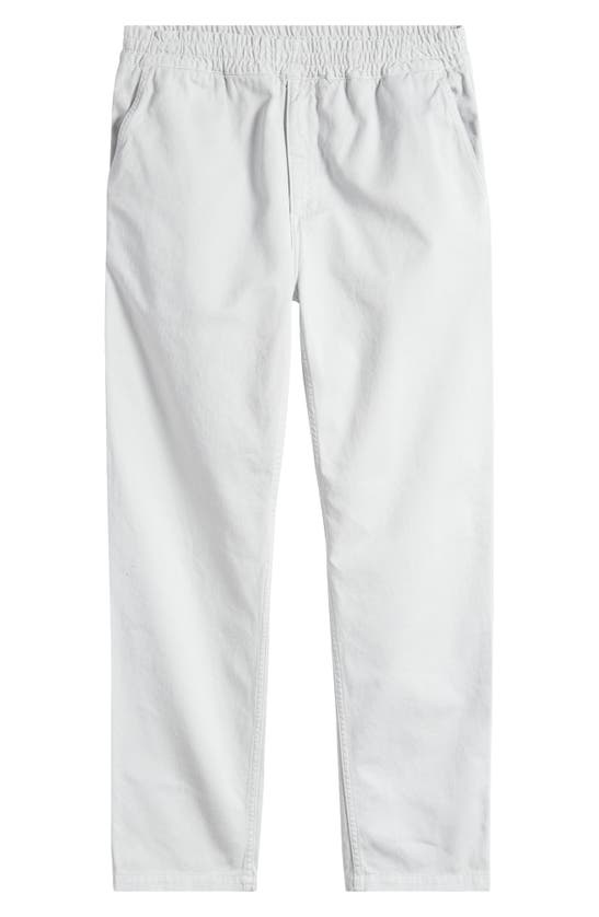 Shop Carhartt Flint Straight Leg Twill Pants In Sonic Silver Garmen