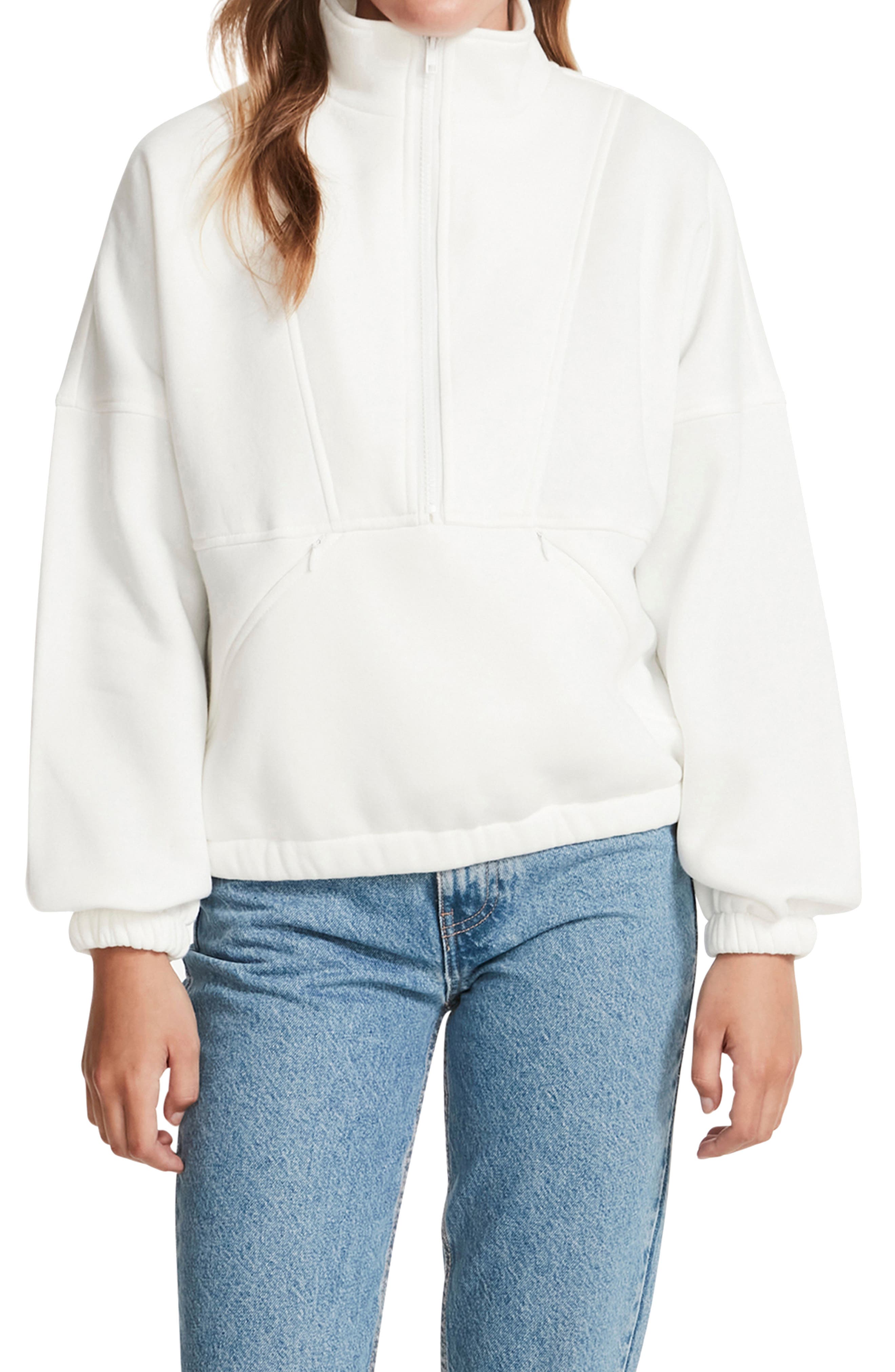 track half zip pullover