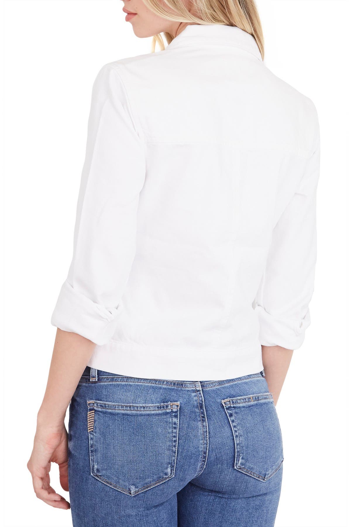 paige white denim jacket