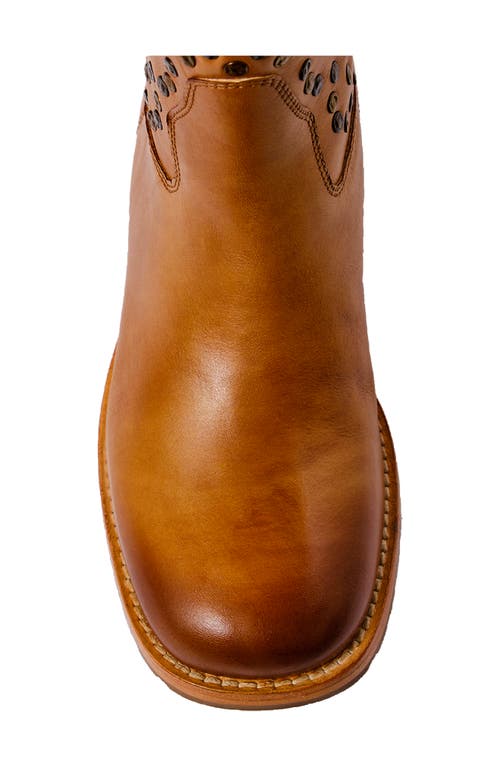 Free People Harmony Studded Bootie In Biscuit Leather