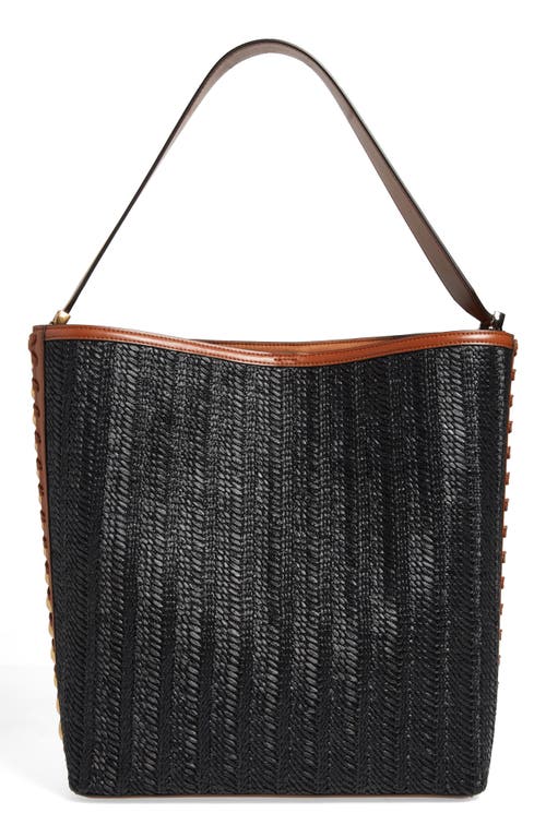 Stella McCartney Frayme Woven Faux Leather Tote in 1000 Black
