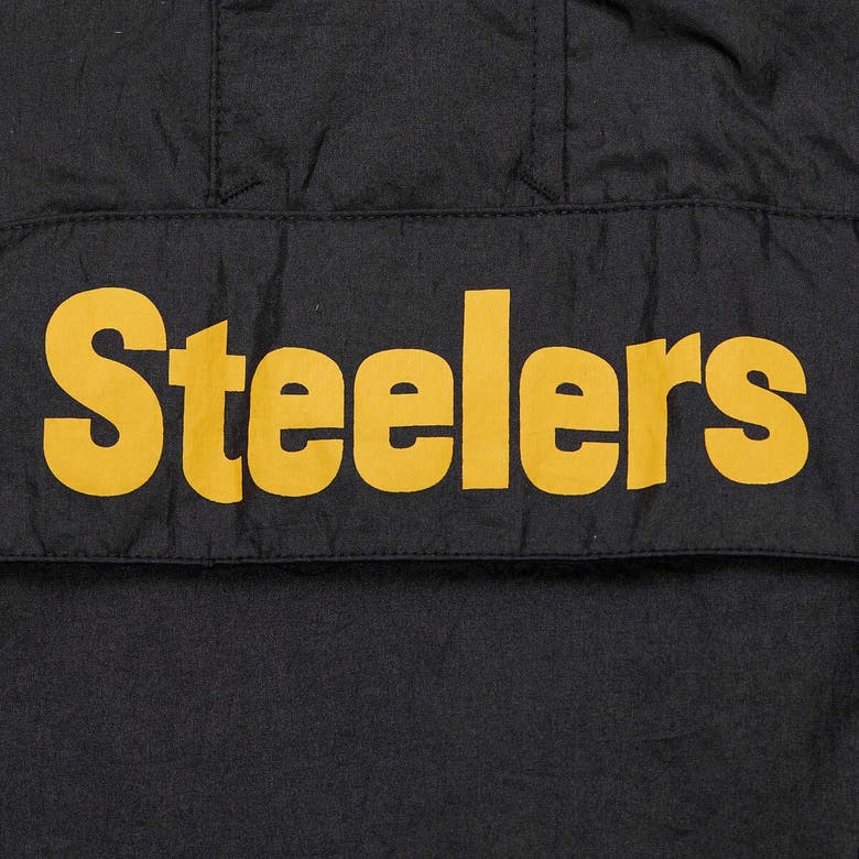Shop Mitchell & Ness Black Pittsburgh Steelers Team Og 2.0 Anorak Vintage Logo Quarter-zip Windbreaker Ja
