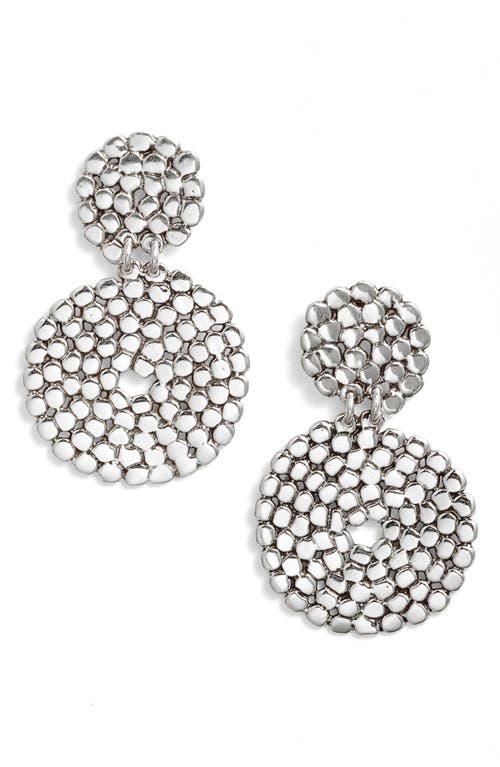 Gas Bijoux Onde Lucky Drop Earrings in Silver
