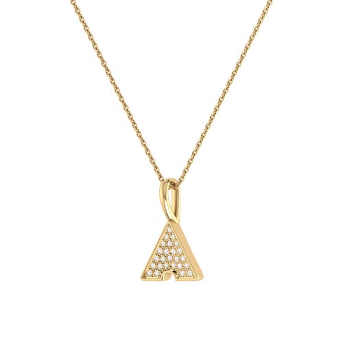 Shop Luvmyjewelry Skyscraper Triangle Sterling Silver Diamond Chain Pendant In 14kt Gold Vermeil On Sterling