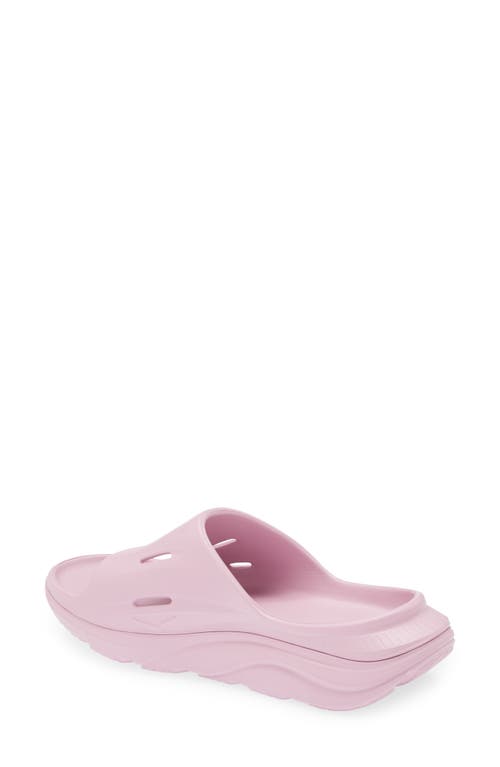 Shop Hoka Gender Inclusive Ora Recovery Slide 3 Sandal In Pink Twilight/pink Twilight