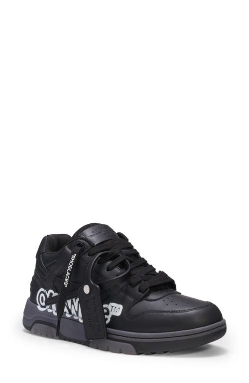 Off-white Out Of Office Mid Top Sneaker In Black/white