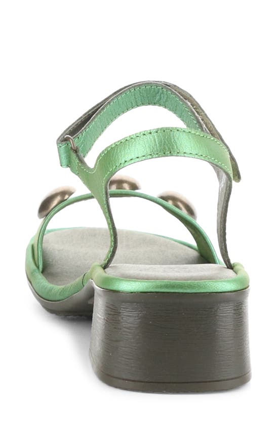Fly London Exie Ankle Strap Sandal In Green Idra