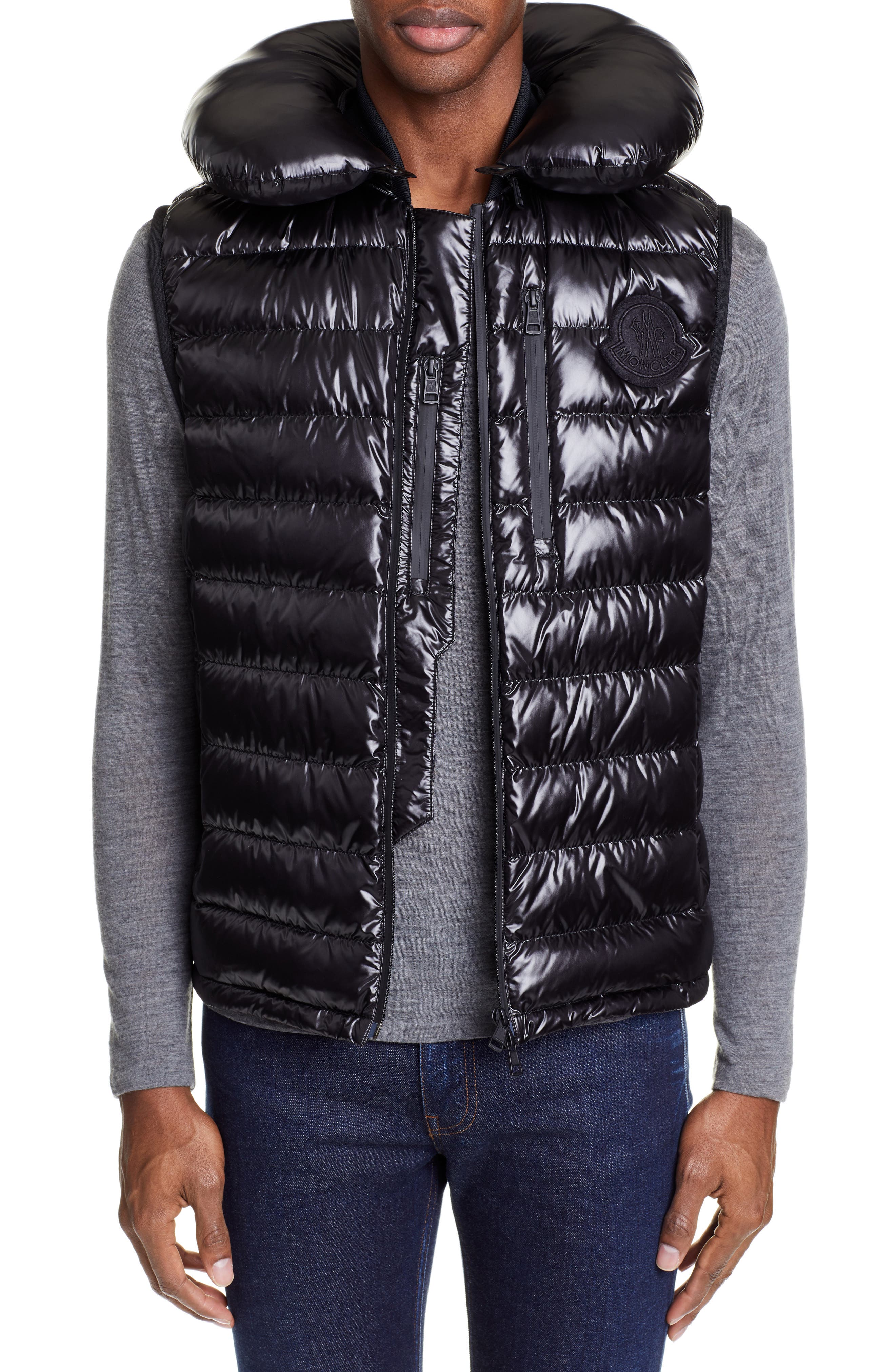Moncler Genius By Moncler Gironde Down Vest, Black