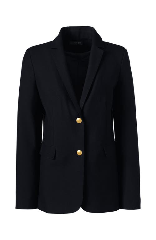 Shop Lands' End School Uniform  Hopsack Blazer In Black