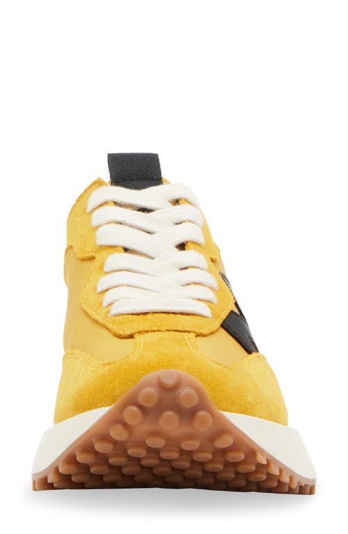 Steve Madden Campo Sneaker In Mustard