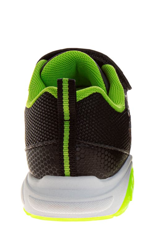 Shop Josmo Kids' Tmnt Light Up Sneaker In Black/lime