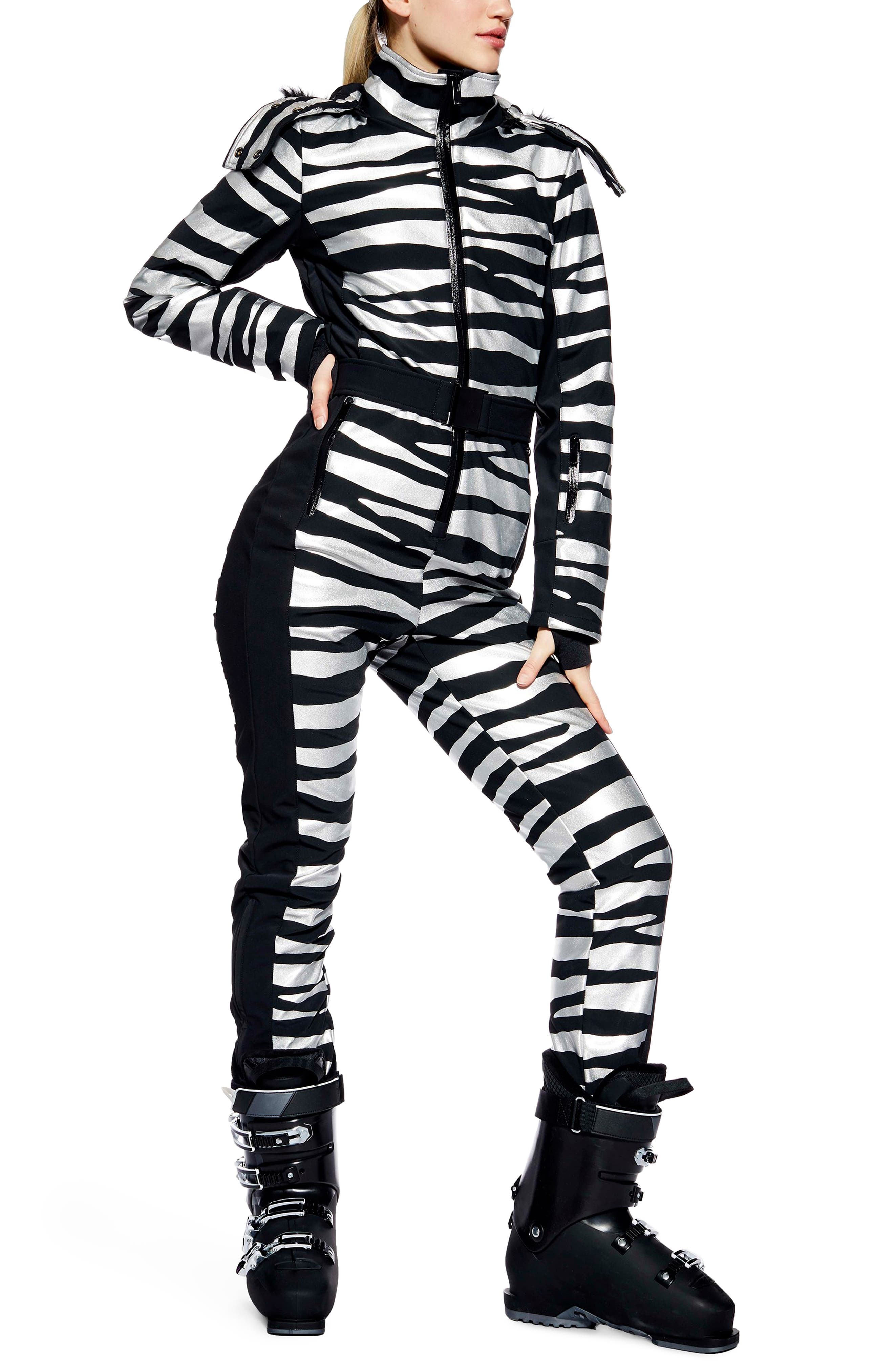 topshop zebra jumpsuit