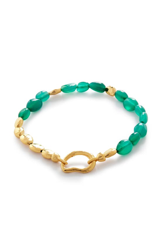 Monica Vinader Keshi Pearl Bracelet In 18ct Gold Vermeil On Silver