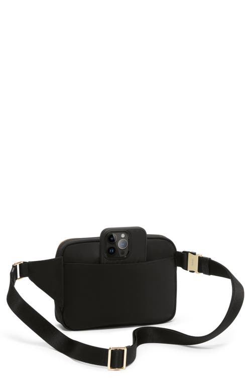 Shop Tumi Voyageur Sedona Nylon Convertible Crossbody Bag In Black/gold