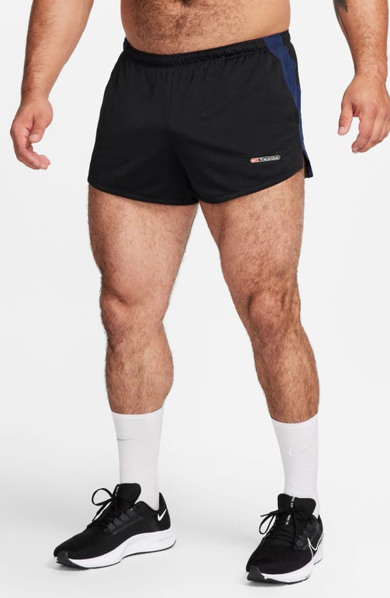 Shop Nike Dri-fit Track Club 3-inch Running Shorts In Black/ Summit White