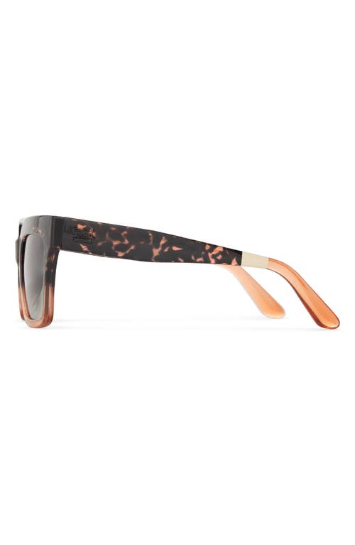 Toms Adelaide 52mm Gradient Square Sunglasses In Tortoise Apricot Crystal Fade