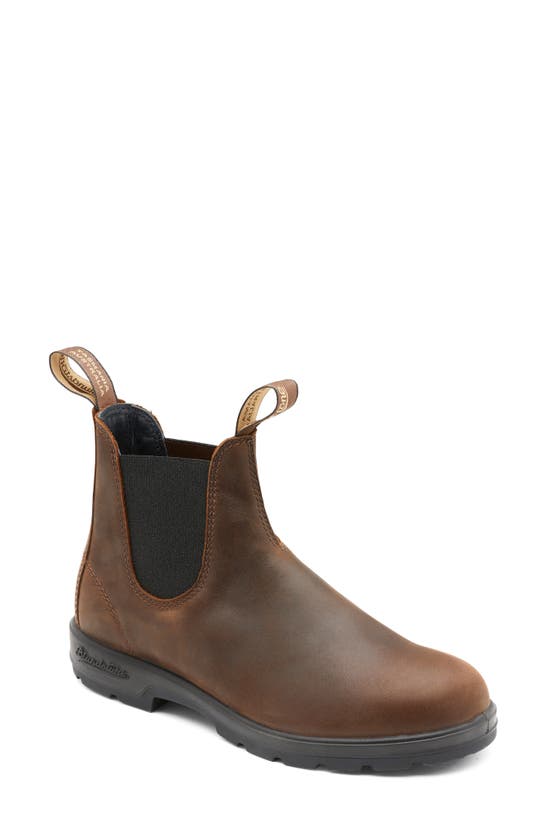 Shop Blundstone Footwear Classic Chelsea Boot In Antique Brown